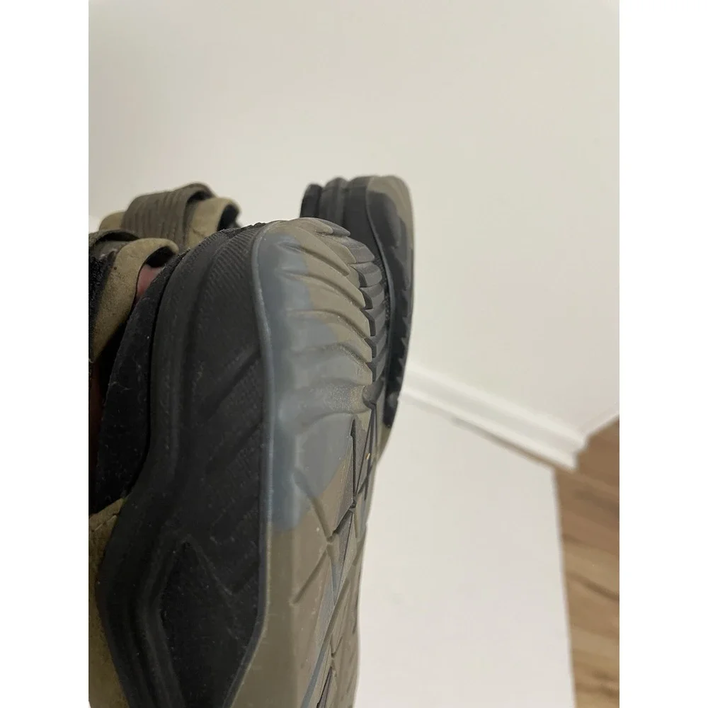ECCO X-Trinsic Mens Size 12  Olive Green Leather Sport Flat Sandal Camo Soles